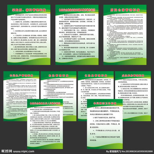 食品公司制度牌設計與內(nèi)容規(guī)范